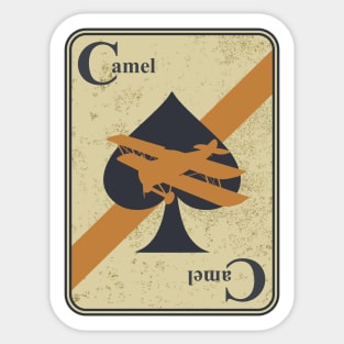WW1 Sopwith Camel (distressed) Sticker